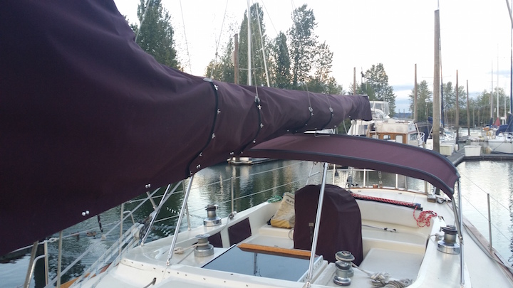 New mainsail cover and doger top, 04 September